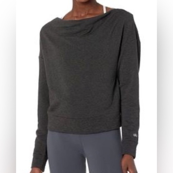 Alo Yoga women uplift backless sweatshirt - Picture 2 of 6